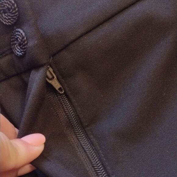 SOLD Geiger Austrian black trouser straight high quality office professional 40 - Picture 7 of 12